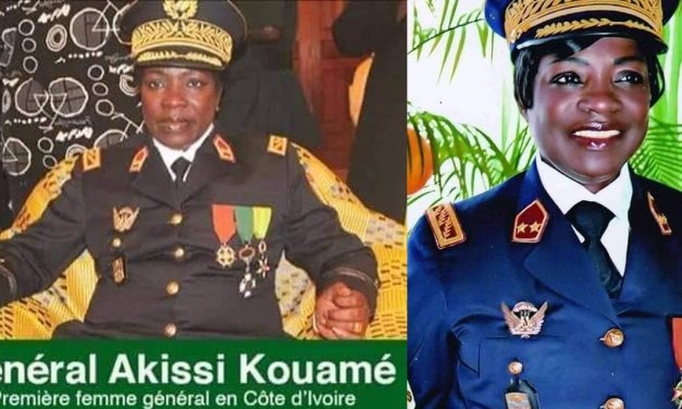 Nécrologie – Décès d’Akissi Kouamé, la première femme générale de l’armée ivoirienne.