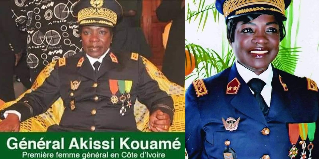 Nécrologie – Décès d’Akissi Kouamé, la première femme générale de l’armée ivoirienne.