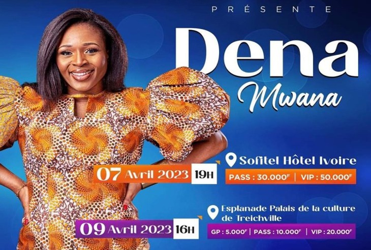 7 & 9 Avril  2023 - Dena Mwana en concert live